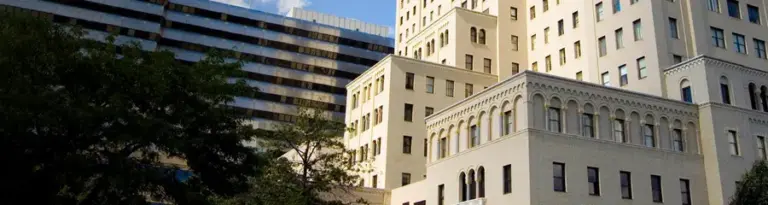 Exterior of Allegheny General Hospital buildings